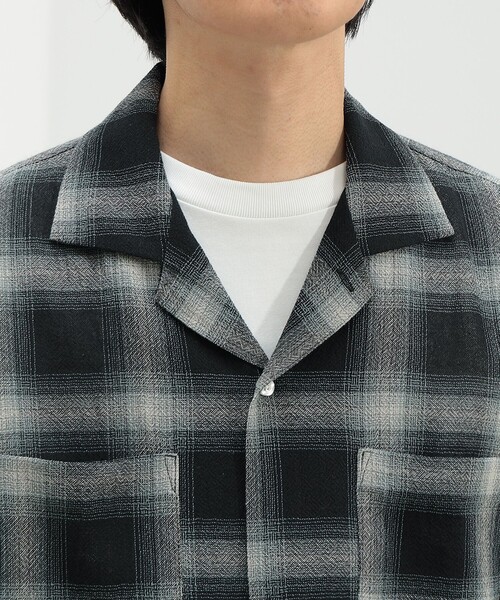 BEAMS HEART（ビームスハート）の「シアー オンブレーチェック シャツ（シャツ/ブラウス・メンズ・ネイビー/ブラック・LARGE/MEDIUM/SMALL）」の15枚目の写真