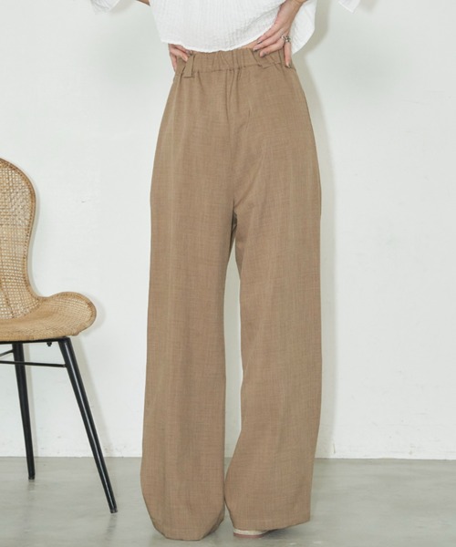 Auntie Rosa Holiday（アンティローザホリデー）の「ツータックワイドスラックス / サイズ展開あり（スラックス・レディース・ベージュ/ブラック/グレー/イエロー・LARGE/SMALL/MEDIUM）」の8枚目の写真