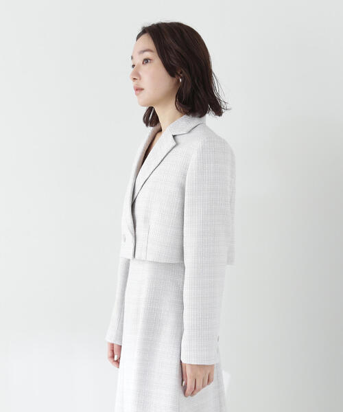 NATURAL BEAUTY BASIC(ナチュラルビューティーベーシック)の「◇【美人百花掲載】ツイード SETUP ショートジャケット(テーラードジャケット・レディース・ブラック系その他/グレー系その他・MEDIUM/SMALL)」の17枚目の写真