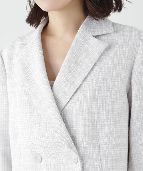 NATURAL BEAUTY BASIC(ナチュラルビューティーベーシック)の「◇【美人百花掲載】ツイード SETUP ショートジャケット(テーラードジャケット・レディース・ブラック系その他/グレー系その他・MEDIUM/SMALL)」の15枚目の写真