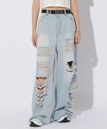 Anui | 【UNISEX/3サイズ展開】モンスターダメージデニム(デニムパンツ)