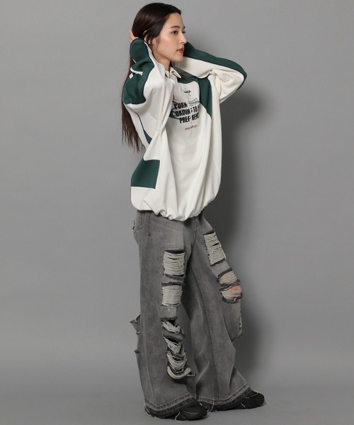 Anui(アニュイ)の「【UNISEX/3サイズ展開】モンスターダメージデニム(デニムパンツ・レディース・ブラック/ブルー/レインボー・SMALL/MEDIUM/LARGE)」の12枚目の写真