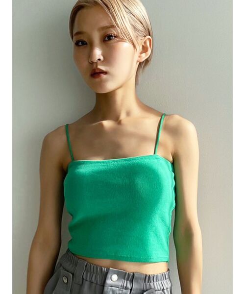 EMODA(エモダ)の「ボックスキャミソール(キャミソール・レディース・ホワイト/グレー/ブラック/グリーン/シルバー/その他・FREE)」の5枚目の写真