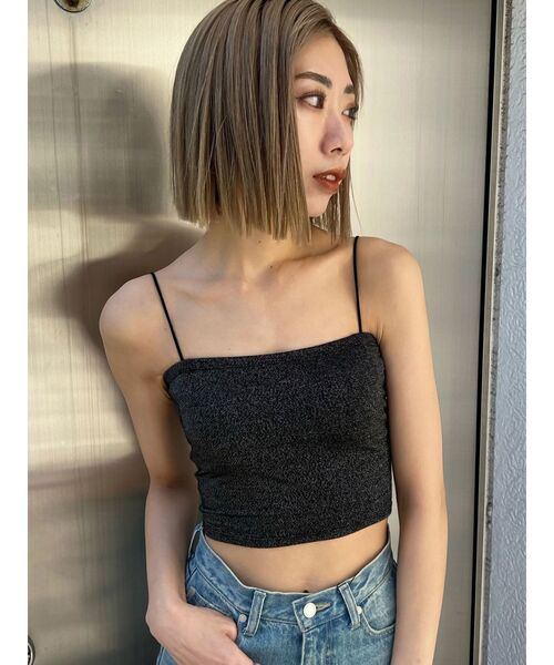 EMODA(エモダ)の「ボックスキャミソール(キャミソール・レディース・ホワイト/グレー/ブラック/グリーン/シルバー/その他・FREE)」の7枚目の写真