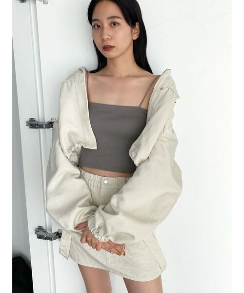 EMODA(エモダ)の「ボックスキャミソール(キャミソール・レディース・ホワイト/グレー/ブラック/グリーン/シルバー/その他・FREE)」の14枚目の写真