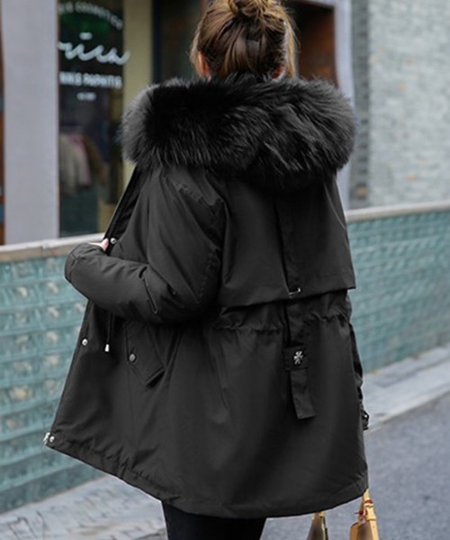 Miniministore(ミニミニストア)の「フード付き ジャケット 裏ボアレディース(その他アウター・レディース・ベージュ/ミント/ブラック/アイボリー/ライトブラウン・FREE)」の9枚目の写真