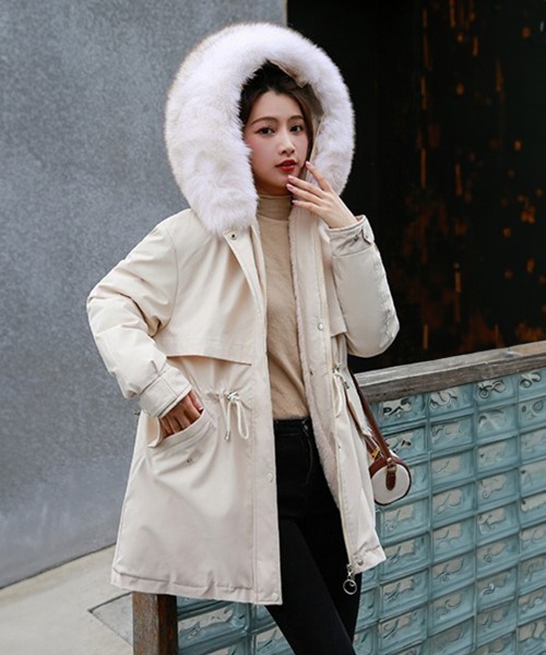 Miniministore(ミニミニストア)の「フード付き ジャケット 裏ボアレディース(その他アウター・レディース・ベージュ/ミント/ブラック/アイボリー/ライトブラウン・FREE)」の10枚目の写真