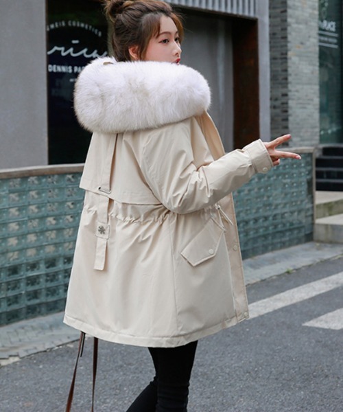 Miniministore(ミニミニストア)の「フード付き ジャケット 裏ボアレディース(その他アウター・レディース・ベージュ/ミント/ブラック/アイボリー/ライトブラウン・FREE)」の12枚目の写真