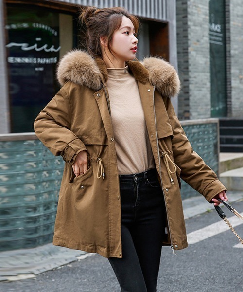 Miniministore(ミニミニストア)の「フード付き ジャケット 裏ボアレディース(その他アウター・レディース・ベージュ/ミント/ブラック/アイボリー/ライトブラウン・FREE)」の14枚目の写真