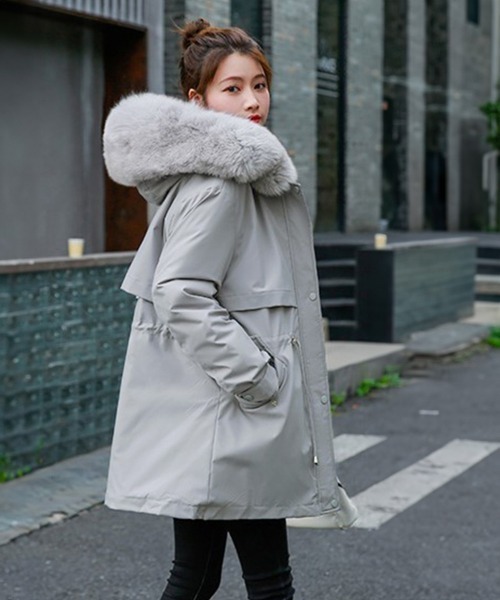 Miniministore(ミニミニストア)の「フード付き ジャケット 裏ボアレディース(その他アウター・レディース・ベージュ/ミント/ブラック/アイボリー/ライトブラウン・FREE)」の17枚目の写真