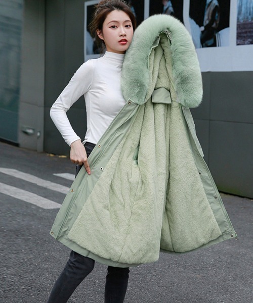 Miniministore(ミニミニストア)の「フード付き ジャケット 裏ボアレディース(その他アウター・レディース・ベージュ/ミント/ブラック/アイボリー/ライトブラウン・FREE)」の18枚目の写真