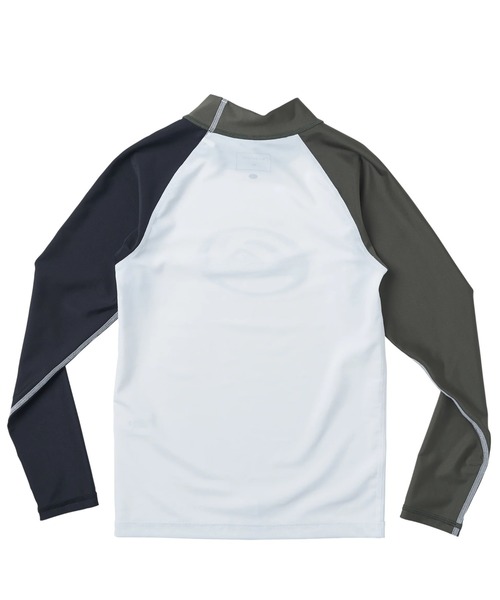 Quiksilver（クイックシルバー）の「SATURN LR YOUTH/クイックシルバーキッズ長袖ワンポイントロゴラッシュガード(水着)（ラッシュガード・キッズ・ホワイト/ブラック系その他/ブラック/カーキ・110/120/130/140/160/150）」の14枚目の写真