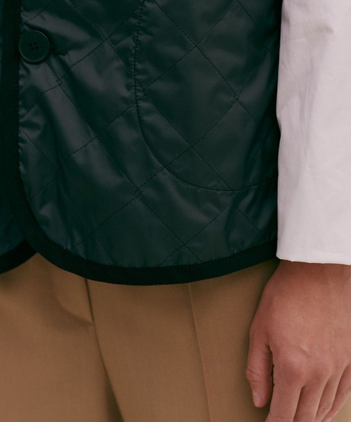 LAVENHAM(ラベンハム)の「Unwadded Barton Womens / アンワディッド バートン ウィメンズ(ベスト・レディース・ネイビー/ブラック/ベージュ系その他2/オフホワイト/ダークブラック・8/12/16/10/14/6)」の9枚目の写真