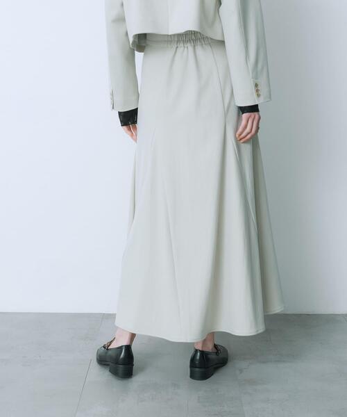 HEYUMM（ヘユム）の「ハイウエストセミフレアスカート（スカート・レディース・チャコールグレー/ベージュ/アイボリー・MEDIUM/SMALL）」の11枚目の写真