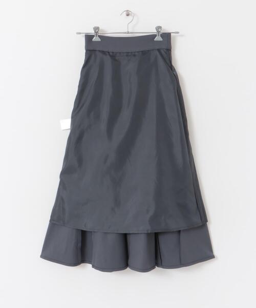 HEYUMM（ヘユム）の「ハイウエストセミフレアスカート（スカート・レディース・チャコールグレー/ベージュ/アイボリー・MEDIUM/SMALL）」の20枚目の写真