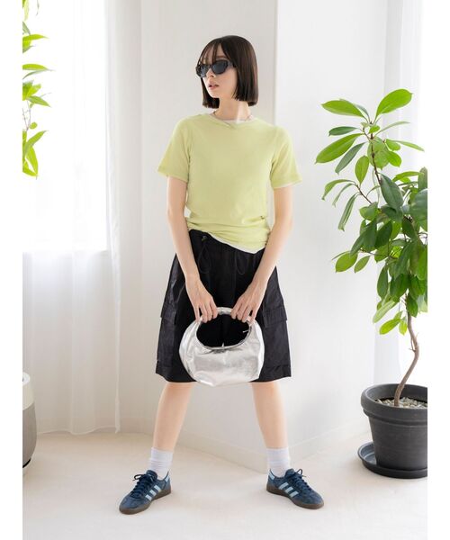 Ungrid（アングリッド）の「シアーフィットTee（Tシャツ/カットソー・レディース・ブルー/グリーン/オレンジ/オフホワイト・FREE）」の10枚目の写真