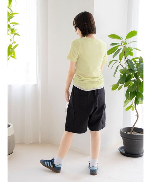 Ungrid（アングリッド）の「シアーフィットTee（Tシャツ/カットソー・レディース・ブルー/グリーン/オレンジ/オフホワイト・FREE）」の12枚目の写真