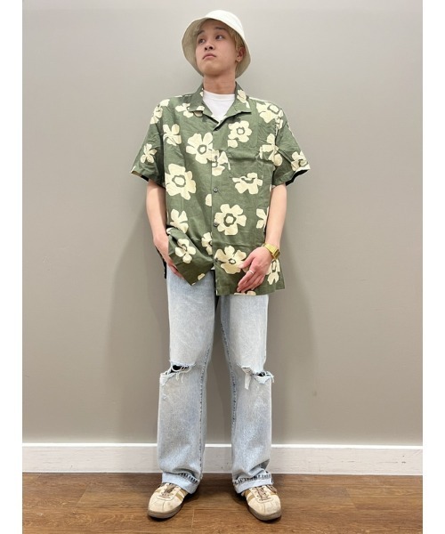 ギャップ 00s GAP コットン リネン S/S 半袖シャツ XL 短丈 ギャップ 00s GAP コットン リネン S/S 半袖シャツ XL 短丈