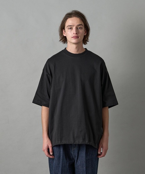 ＜SLICK＞ヘビーウェイトMVS天竺ジャージドローストリングス半袖Tシャツ THE CASUAL｜ヘビーウェイトMVS天竺ジャージドローストリングス
