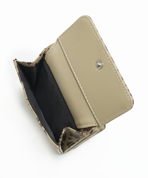 X-girl（エックスガール）の「HEART LEOPARD MINI WALLET（財布・レディース・ピンク/ベージュ・ONE SIZE）」の7枚目の写真