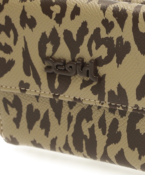 X-girl（エックスガール）の「HEART LEOPARD MINI WALLET（財布・レディース・ピンク/ベージュ・ONE SIZE）」の13枚目の写真