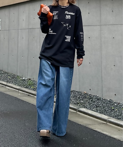 mi via loca（ミヴィアロカ）の「GILDAN カシオペアロゴロンT 【PT NO. MVL029 ※2A】（Tシャツ/カットソー・レディース・ピンク/ブラック/オフホワイト/ベージュ・X-LARGE/MEDIUM）」の14枚目の写真