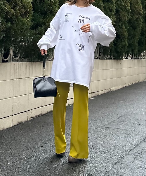 mi via loca（ミヴィアロカ）の「GILDAN カシオペアロゴロンT 【PT NO. MVL029 ※2A】（Tシャツ/カットソー・レディース・ピンク/ブラック/オフホワイト/ベージュ・X-LARGE/MEDIUM）」の8枚目の写真