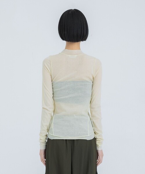 TODAYFUL シアークルーネックロングTシャツ TODAYFUL（トゥデイフル）の「【TODAYFUL/トゥデイフル】シアー