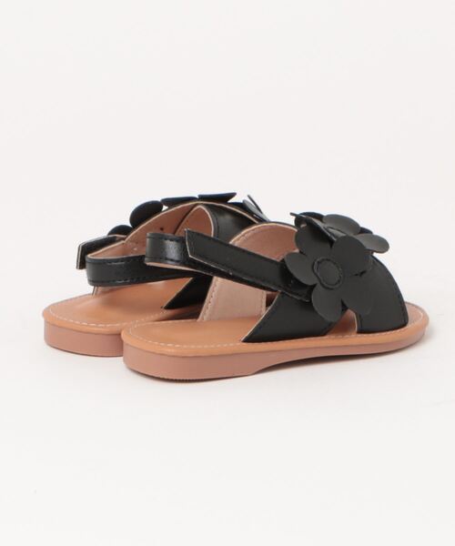 Lycee mine（リセマイン）の「カッティングフラワーサンダル（サンダル・キッズ・ピンク/アイボリー/ブラック・18cm/19cm/17cm/20cm/16cm）」の10枚目の写真