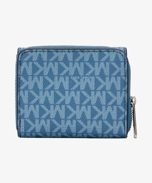 MICHAEL KORS(マイケルコース)の「JET SET TRAVEL ミッド ジップウォレット スモール - MKシグネチャー(財布・レディース・ブルー系・FREE)」の4枚目の写真