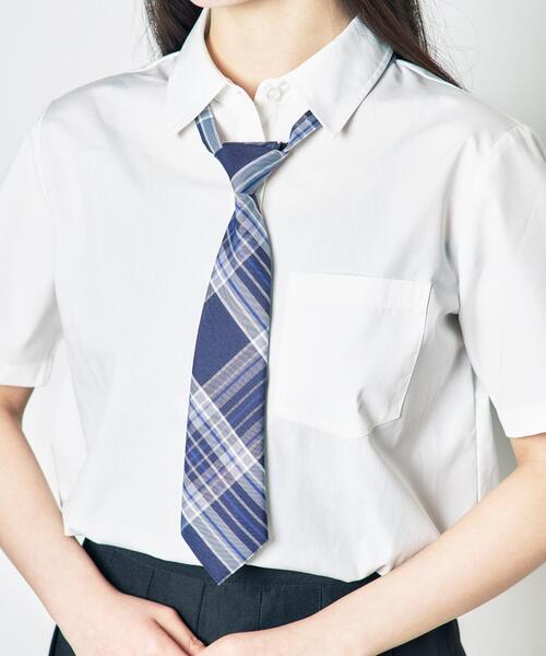 WEGO（ウィゴー）の「WEGO/チェックスクールネクタイ（ネクタイ・レディース・ブルー系その他3/ブラック系その他2/ホワイト系その他2/レッド系その他3/グレー系その他2/ブルー系その他2/その他1/レッド系その他2/ブラック系その他3・FREE）」の6枚目の写真