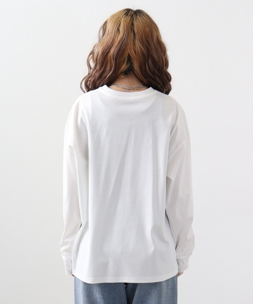 EGLANTINE(エグランティーヌ)の「Eglantine 刺繍ロゴカットソー(Tシャツ/カットソー・レディース・オフホワイト/エメラルド/ブラック・40)」の19枚目の写真