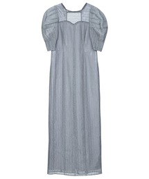 【新品未使用タグ付】ANDRESD レタリングレースドレス ANDRESD（アンドレスド）の「レタリングレースドレス