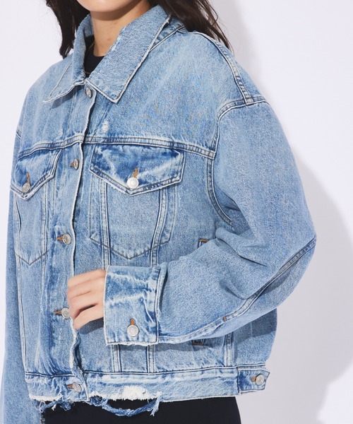 AGOLDE/エーゴールドイー】 MARTIKA JACKET IN FRAY デニムジャケット
