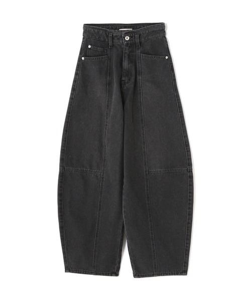 FREE'S MART（フリーズマート）の「◇【3サイズ展開XS-M】パネルエッグワイドデニムパンツ【低身長サイズ有】（デニムパンツ・レディース・ケミカルウォッシュ/ブラック系その他・MEDIUM/X-SMALL/SMALL）」の14枚目の写真