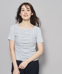 【洗える／日本製】華やかギャザーラメジャージ