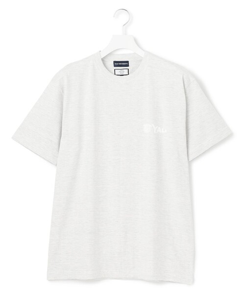 J.PRESS YORK STREET(ジェイプレスヨークストリート)の「【UNISEX】YALEペナント Tシャツ(Tシャツ/カットソー・メンズ・ネイビー系/ホワイト系/ライトグレー系/ダルブルー系・SMALL/MEDIUM/LARGE)」の1枚目の写真