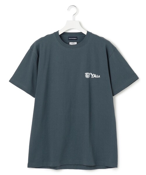 J.PRESS YORK STREET(ジェイプレスヨークストリート)の「【UNISEX】YALEペナント Tシャツ(Tシャツ/カットソー・メンズ・ネイビー系/ホワイト系/ライトグレー系/ダルブルー系・SMALL/MEDIUM/LARGE)」の4枚目の写真
