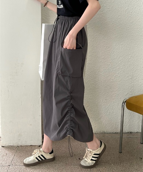 セール】サイド絞りカーゴスカート（スカート）｜LADY LIKE（レディ