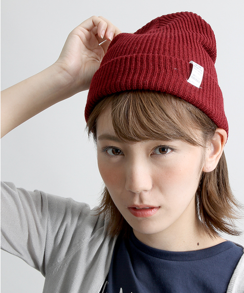 WEGO（ウィゴー）の「◆WEGO/カラーニットキャップ（ニットキャップ/ビーニー・メンズ・ブラック/ホワイト/グレー/カーキ/ネイビー/レッド/ワイン/ブルー/ブラウン・FREE）」の9枚目の写真