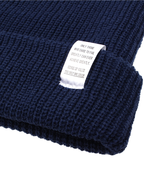 WEGO（ウィゴー）の「◆WEGO/カラーニットキャップ（ニットキャップ/ビーニー・メンズ・ブラック/ホワイト/グレー/カーキ/ネイビー/レッド/ワイン/ブルー/ブラウン・FREE）」の12枚目の写真