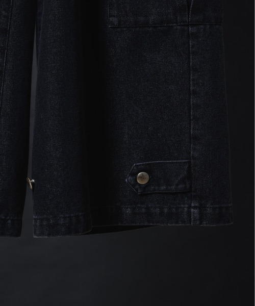 KUUUPY（クーピー）の「Double Pocket Cargo Denim Pants - ダブルポケットカーゴデニムパンツ（カーゴパンツ・メンズ・ブラック/ネイビー・LARGE/MEDIUM/SMALL）」の3枚目の写真