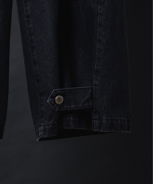 KUUUPY（クーピー）の「Double Pocket Cargo Denim Pants - ダブルポケットカーゴデニムパンツ（カーゴパンツ・メンズ・ブラック/ネイビー・LARGE/MEDIUM/SMALL）」の4枚目の写真