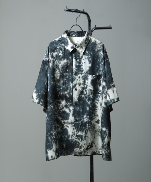 Loose Sleeve Et Arband Iregular градиент карат (тай-дай) полукороткая футболка