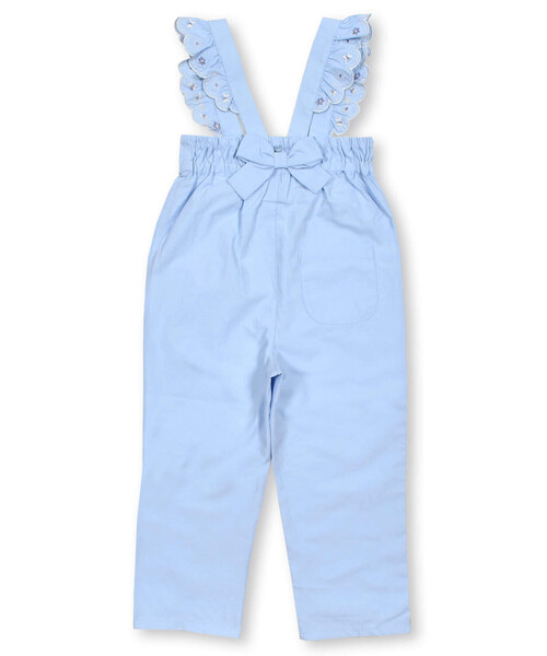 SLAP SLIP（スラップスリップ）の「肩紐フリルリボン付きサロペット(80~140cm)（つなぎ/オールインワン・キッズ・ブルー/ネイビー・130cm/140cm/80ｃｍ/90cm/110cm/100cm/120cm）」の15枚目の写真