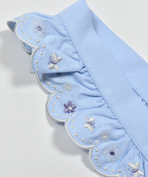 SLAP SLIP（スラップスリップ）の「肩紐フリルリボン付きサロペット(80~140cm)（つなぎ/オールインワン・キッズ・ブルー/ネイビー・130cm/140cm/80ｃｍ/90cm/110cm/100cm/120cm）」の16枚目の写真