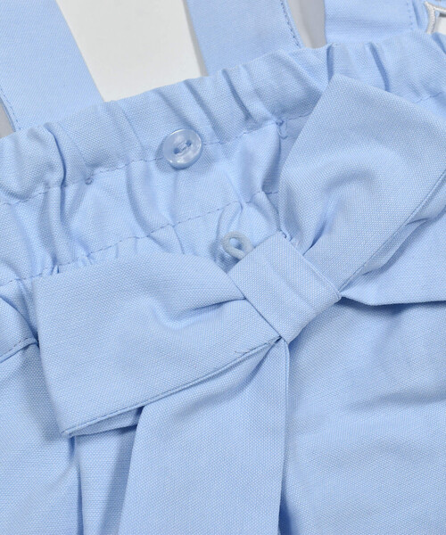 SLAP SLIP（スラップスリップ）の「肩紐フリルリボン付きサロペット(80~140cm)（つなぎ/オールインワン・キッズ・ブルー/ネイビー・130cm/140cm/80ｃｍ/90cm/110cm/100cm/120cm）」の20枚目の写真