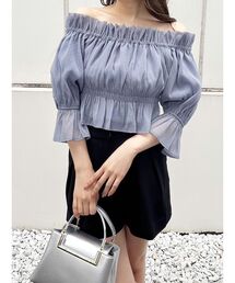 MERCURYDUO | 2WAYオフショルシャーリングブラウス(シャツ/ブラウス)