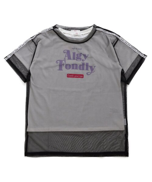 algy（アルジー）の「ロゴラインチュールT&Tシャツセット（Tシャツ/カットソー・キッズ・ブラック/アイボリー/レインボー・XX-SMALL/SMALL/MEDIUM/X-SMALL）」の8枚目の写真
