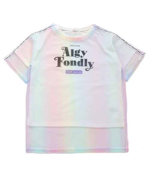 algy（アルジー）の「ロゴラインチュールT&Tシャツセット（Tシャツ/カットソー・キッズ・ブラック/アイボリー/レインボー・XX-SMALL/SMALL/MEDIUM/X-SMALL）」の15枚目の写真